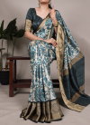 YNF7050 Tussar Silk Printed With Viscose Border Saree Suppliers In India